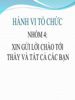 MỐI QUAN hệ GIỮA làm VIỆC NHÓM và HIỆU QUẢ CÔNG VIỆC