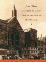 English Common Law in the Age of Mansﬁeld pot
