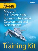 Exam 70-448: TS: Microsoft SQL Server 2008, Business Intelligence Development and docx