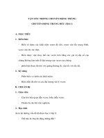 VẬN TỐC TRONG CHUYỂN ĐỘNG THẲNG CHUYỂN ĐỘNG THẲNG ĐỀU