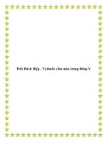 Trắc Bách Diệp - Vị thuốc cầm máu trong Đông Y pptx