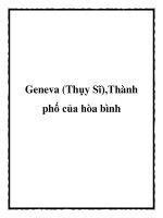 Geneva (Thụy Sĩ),Thành phố của hòa bình pdf