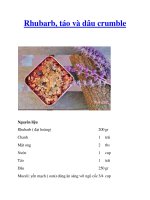 Rhubarb, táo và dâu crumble potx