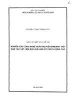 Nghiên cứu công nghệ hoàn thiện Inmenhit Việt Nam tạo vật liệu bọc que hàn có chất lượng cao pot