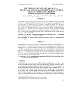 THỬ NGHIỆM CHUYỂN GEN KHÁNG SÂU TRÊN CÂY CÀ CHUA (LYCOPERSICON ESCULENTUM MILL.) IN VITRO BẰNG VI KHUẨN AGROBACTERIUM TUMEFACIENS pot