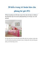 20 kiểu trang trí hoàn hảo cho phòng bé gái (P2) ppt