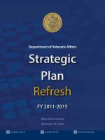 DEPARTMENT OF VETERANS AFFAIRS STRATEGIC PLAN REFRESH FY 2011-2015 potx