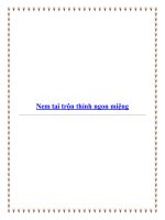 Nem tai trộn thính ngon miệng pot