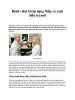 Bệnh viêm khớp dạng thấp và cách điều trị mới potx