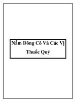 Nấm Đông Cô Và Các Vị Thuốc Quý doc