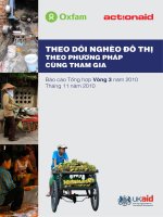 THEO DÕI NGHÈO ĐÔ THỊ THEO PHƯƠNG PHÁP CÙNG THAM GIA pdf