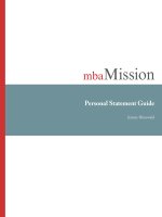 MBA MISSION: Personal Statement Guide doc