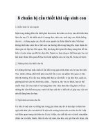 8 chuẩn bị cần thiết khi sắp sinh con pdf