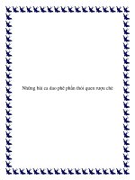 Những bài ca dao phê phấn thói quen rượu chè pdf