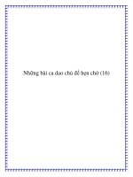 Những bài ca dao chủ đề phong tục hẹn ước tình duyên pptx