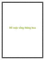 Để cuộc sống thăng hoa potx