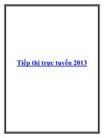Tiếp thị trực tuyến 2013.Theo Trung tâm Internet Việt Nam, tính tới tháng 8/2012, pdf