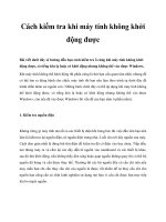 Cách kiểm tra khi máy tính không khởi động được pptx