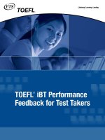 TOEFL ® iBT Performance Feedback for Test Takers ppt