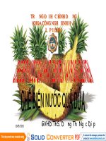 Chế biến nước quả dừa potx