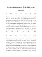 10 giả thiết và sự thật về sức khỏe người cao tuổi pdf
