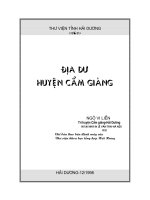 Địa dư huyện Cẩm Giàng- Hải Dương pdf