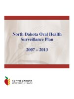 North Dakota Oral Health Surveillance Plan 2007 – 2013 ppt
