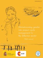 Mainstreaming gender into project cycle management in the fisheries sector pdf