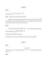 Đề thi môn toán tuyển sinh vào lớp 10 trường chuyên số 66 potx