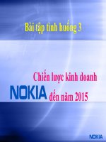 Chiến lược kinh doanh  Nokia  đến năm 2015