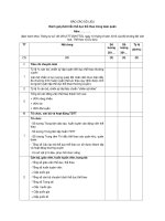 MẪU BÁO CÁO SỐ LIỆU Đánh giá phát triển thể dục thể thao trong toàn quân Năm … doc