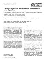 Rapid intercontinental air pollution transport associated with a meteorological bomb docx
