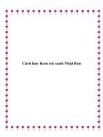 Cách làm Kem trà xanh Nhật Bản potx