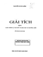 Giáo trình giải tích docx