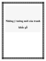 Những ý tưởng mới của tranh khắc gỗ pot