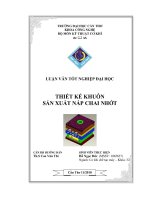 thiết kế khuôn sản xuất nắp chai nhớt