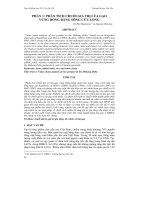 PHẦN 1: PHÂN TÍCH CHUỖI GIÁ TRỊ LÚA GẠO VÙNG ĐỒNG BẰNG SÔNG CỬU LONG doc