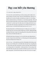 Dạy con biết yêu thương potx