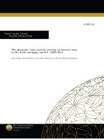 The ﬁnancial crisis and the pricing of interest rates in the Irish mortgage market: 2003-2011 ppt