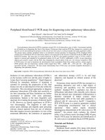 PERIPHERAL BLOOD BASED C-PCR ASSAY FOR DIAGNOSING EXTRA-PULMONARY TUBERCULOSIS pdf