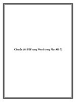 Chuyển đổi PDF sang Word trong Mac OS X pdf