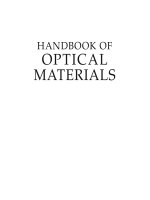 optics handbook of optical materials - webber