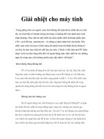 Giải nhiệt cho máy tính ppt