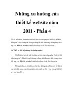 Những xu hướng của thiết kế website năm 2011 - Phần 4 ppt