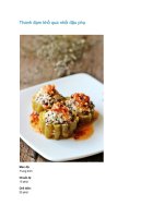 Thanh đạm khổ qua nhồi đậu phụ doc