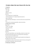 6 món cháo hải sản thơm bổ cho bé pot