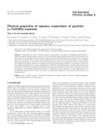physical properties of aqueous suspensions of goethite nanorods