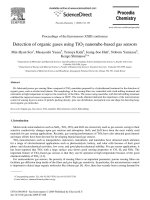 detection of organic gases using tio2 nanotube - based gas sensors