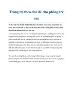 Trang trí theo chủ đề cho phòng trẻ em pptx