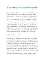 Chọn phương tiện quảng cáo hiệu quả nhất pot